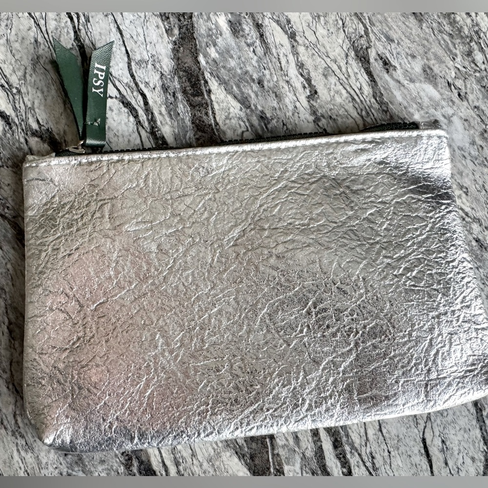 IPSY Silver Metallic Make Bag